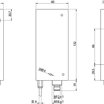Световая завеса DATASENSING BX80B/3P-1H