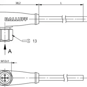 Разъем с кабелем Balluff BCC S425-0000-1A-003-VX8434-200