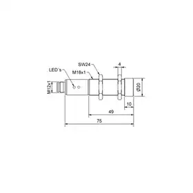 Ультразвуковой датчик Microsonic lpc-25/TF/CDD/M18E