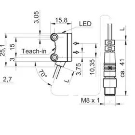 Оптический датчик Baumer O200.GP-NV1T.72NV