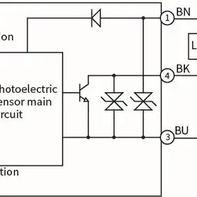 Оптический датчик LANBAO PSE-PM3DNBR-E3