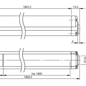 Многолучевой барьер безопасности Balluff BLG 4A-180-600-014-O01-SX
