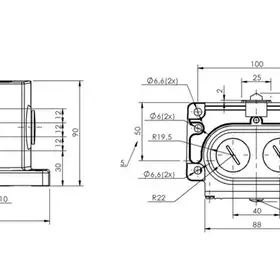 Блочный выключатель Balluff BNS 823-D04-D12-100-10-02-FE
