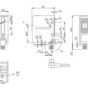 Оптический датчик Balluff BOS 50K-X-RS10-S4