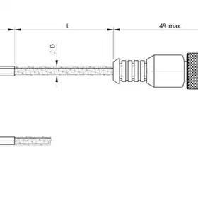 Магнитный датчик для цилиндра Balluff BMF 243K-PS-C-2A-SA93-S4-00,3