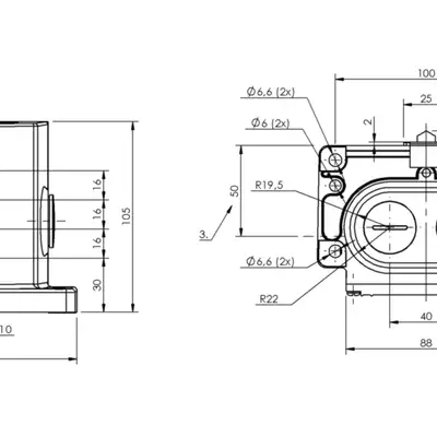 Блочный выключатель Balluff BNS 829-D04-D16-100-10