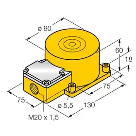 Индуктивный датчик TURCK NI50-K90SR-Y1