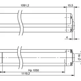 Многолучевой барьер безопасности Balluff BLG 4A-105-600-014-O01-SX