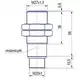 Индуктивный датчик ТЕКО ISBm AC7B8-31P-10-LZR18-C-V