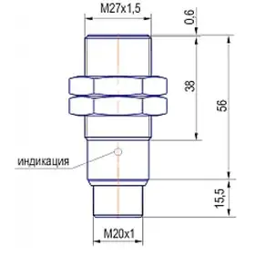 Индуктивный датчик ТЕКО ISBm AC7B8-31P-10-LZR18-C-V