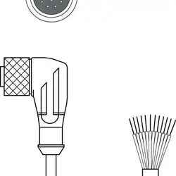 Разъем с кабелем Leuze Electronic KD U-M23-CW-P1-050