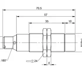 Индуктивный датчик безопасности Balluff BES M18EN-PFC80F-S04G-D11