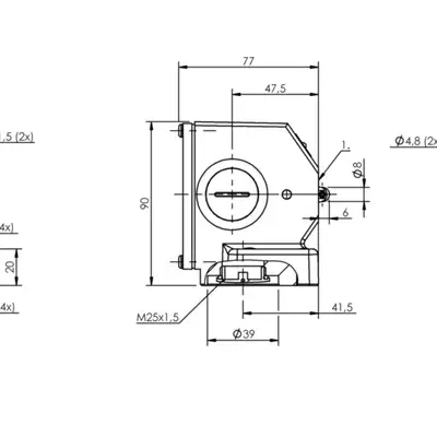 Блочный выключатель Balluff BNS 819-B03-R12-72-10
