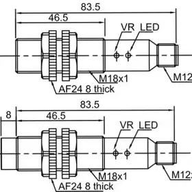 Емкостной датчик LANBAO CR18SCN12DNOY-E2