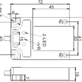 Щелевой датчик LANBAO PU30-TDNB