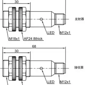 Оптический датчик LANBAO PR18S-TM20DNC-E2