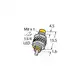 Индуктивный датчик TURCK NI5-M08KK-AN6X
