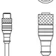 Соединительный кабель Leuze Electronic K-DS M12A-M8A-4P-0,3m-PVC