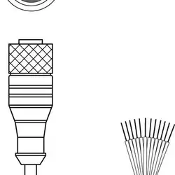 Разъем с кабелем Leuze Electronic KD U-M23-CA-P1-100