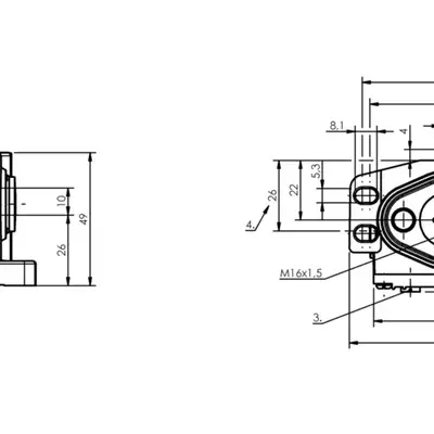 Блочный выключатель Balluff BNS 813-B02-R10-46-39-02-FC
