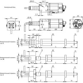 Магнитострикционные датчики линейных перемещений AMT Linear Position Sensor серии KD Profibus-DP
