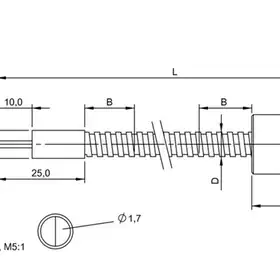 Оптоволоконный кабель Balluff BFO 18A-XAG-MZG-15-0,5
