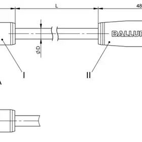 Соединительный кабель Balluff BCC W425-W414-3A-650-SW0434-015