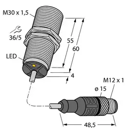 Индуктивный датчик TURCK BI10U-MT30-AD4X-0.3-RS4.23/XOR