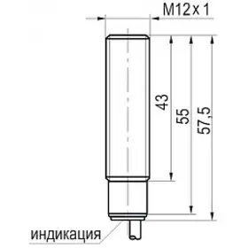 Индуктивный датчик ТЕКО ISB A2A-43P-2F-LZ