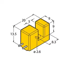 Индуктивный щелевой датчик TURCK SI5-K09-Y1