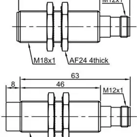 Индуктивный датчик LANBAO LR18XBN08DNCW-E2