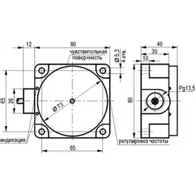 Датчик скорости вращения ТЕКО IV2N I7P5-43N-40-LZ