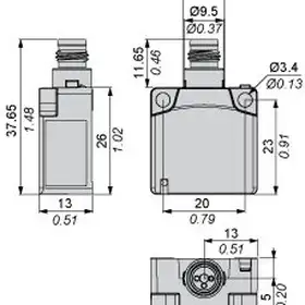 Индуктивный датчик Telemecanique XS7E1A1PBM8
