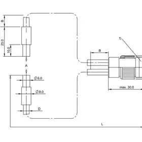 Оптоволоконный кабель Balluff BFO 18A-LCC-UZG-20-1,5