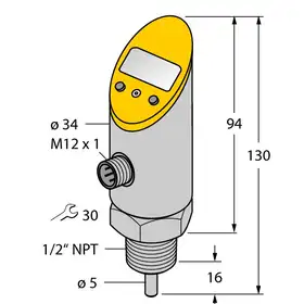 Датчик температуры TURCK TS-530-LI2UPN8X-H1141-L016