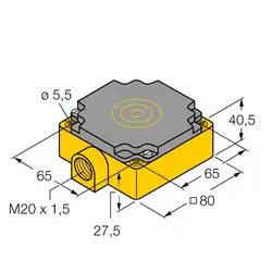 Индуктивный датчик TURCK NI40-CP80-Y1