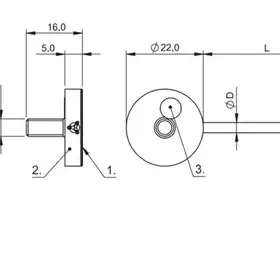 Емкостной датчик Balluff BCS D22T402-NSM60C-EP02