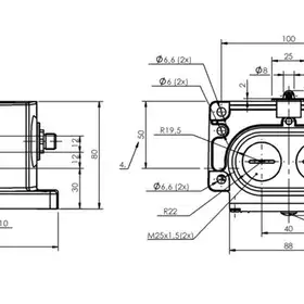 Блочный выключатель Balluff BNS 829-D03-R12-100-10-FD-S80S