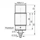 Индуктивный датчик ТЕКО ISNtEx EF9A8-43P-20-LZ-C-P-4
