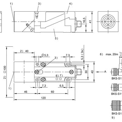RFID головка чтения/записи Balluff BIS L-400-035-001-02-S115