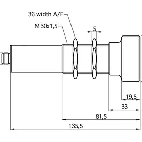 Ультразвуковой датчик расстояния Microsonic mic-302/IU/HV/M30/ ROP