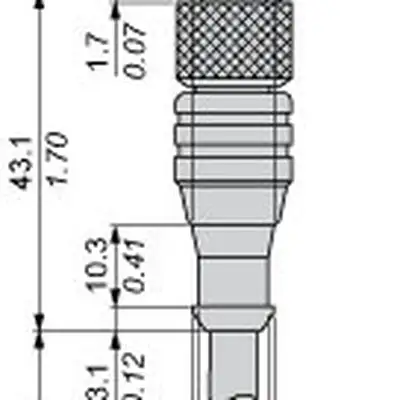 Разъем с кабелем Telemecanique XZCP1164L10