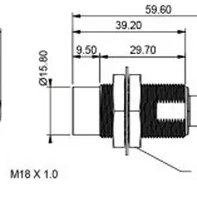 Индуктивный датчик Delta Electronics IS-N1812-BPOB2