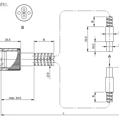 Оптоволоконный кабель Balluff BFO 18V-LCC-MZG-23-2,0