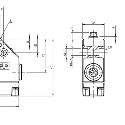 Одиночный выключатель Balluff BNS 813-FE-60-186-S80L
