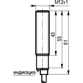 Индуктивный датчик ТЕКО ISB A2A-43P-2-LZ