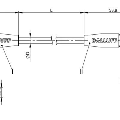 Соединительный кабель Balluff BCC M313-M313-30-300-PX43T2-003