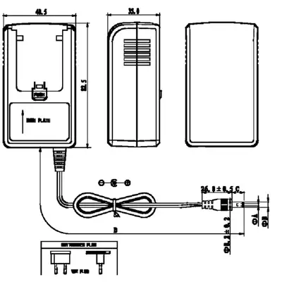 Зарядное устройство для RFID портативных приборов чтения-записи Balluff BAE PS-XA-1W-05-030-707-CX-04