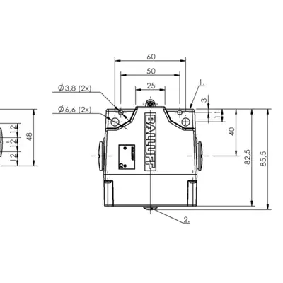 Блочный выключатель Balluff BNS 819-B03-R12-61-12-10-FD