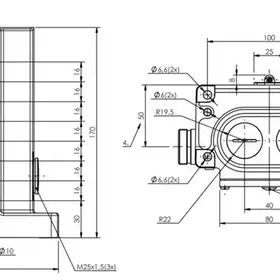 Блочный выключатель Balluff BNS 813-D08-R16-100-12-08-FD-S90L